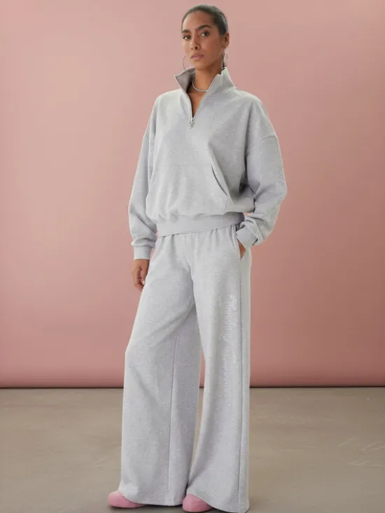 Juicy Couture Bluza Castella JCWAS225319 Szary Oversize