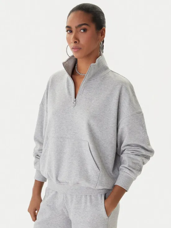 Juicy Couture Bluza Castella JCWAS225319 Szary Oversize