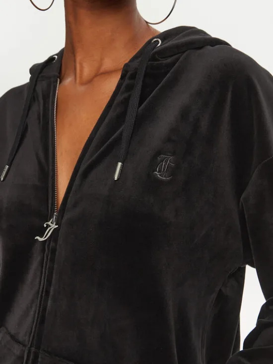 Juicy Couture Bluza Halan JCWAS24342 Czarny Oversize