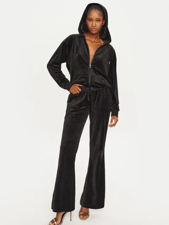 Juicy Couture Bluza Halan JCWAS24342 Czarny Oversize