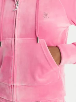 Juicy Couture Bluza Madison JCWAS126326 Różowy Slim Fit