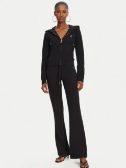 Juicy Couture Bluza Ola JCWAS125310 Czarny Slim Fit