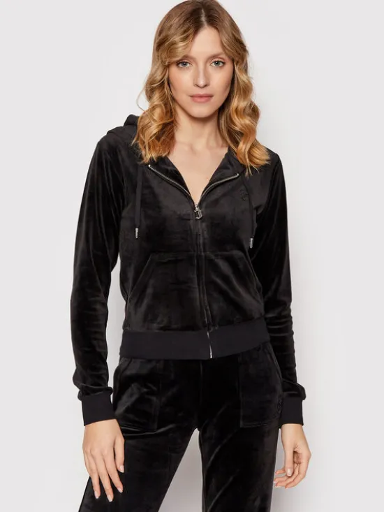 Juicy Couture Bluza Robertson JCAP176 Czarny Slim Fit