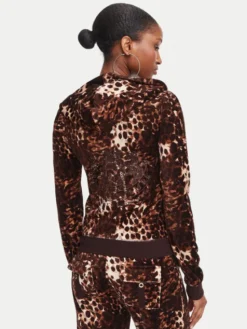 Juicy Couture Bluza Robyn JCWAS226338 Brązowy Slim Fit