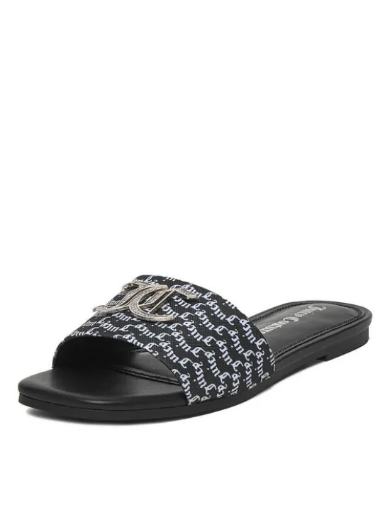 Juicy Couture Klapki CEO-HY24111-1 Czarny