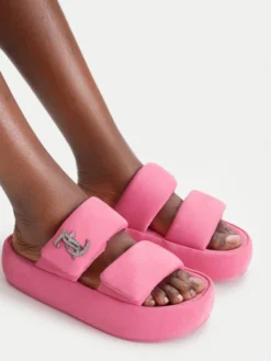 Juicy Couture Klapki CEO-WSS21515-06 Różowy