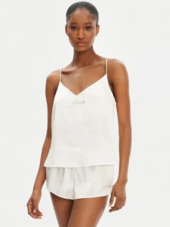 Juicy Couture Koszulka piżamowa JCLCT125511 Écru Regular Fit