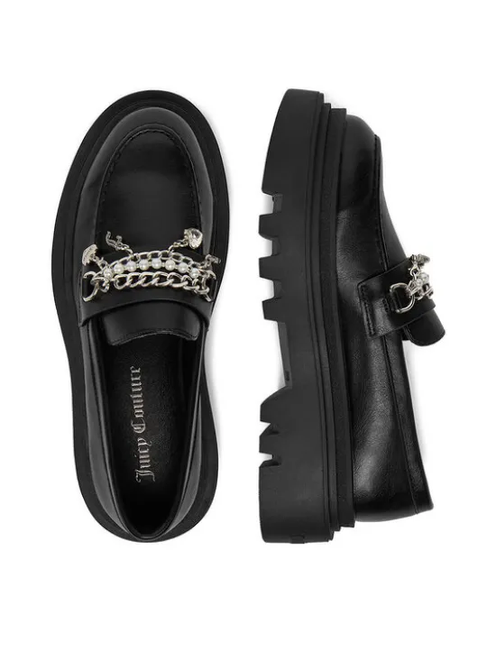Juicy Couture Loafersy CEO-HY63020S-6A Czarny