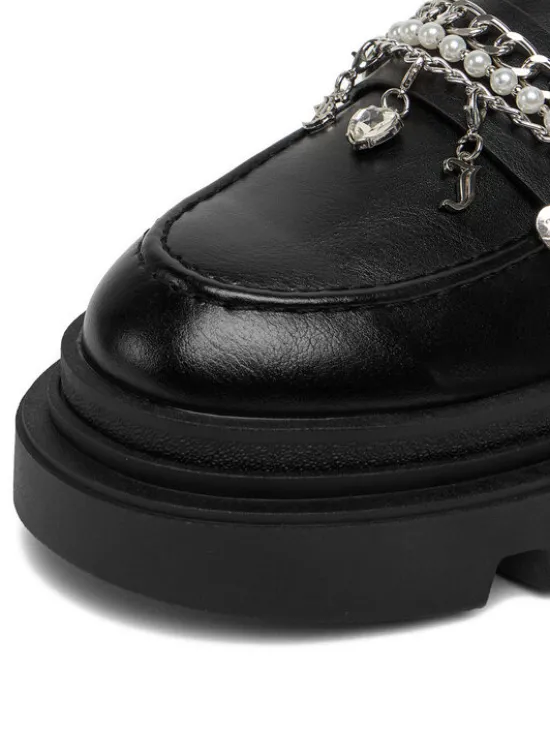 Juicy Couture Loafersy CEO-HY63020S-6A Czarny