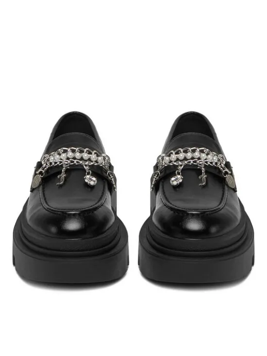 Juicy Couture Loafersy CEO-HY63020S-6A Czarny