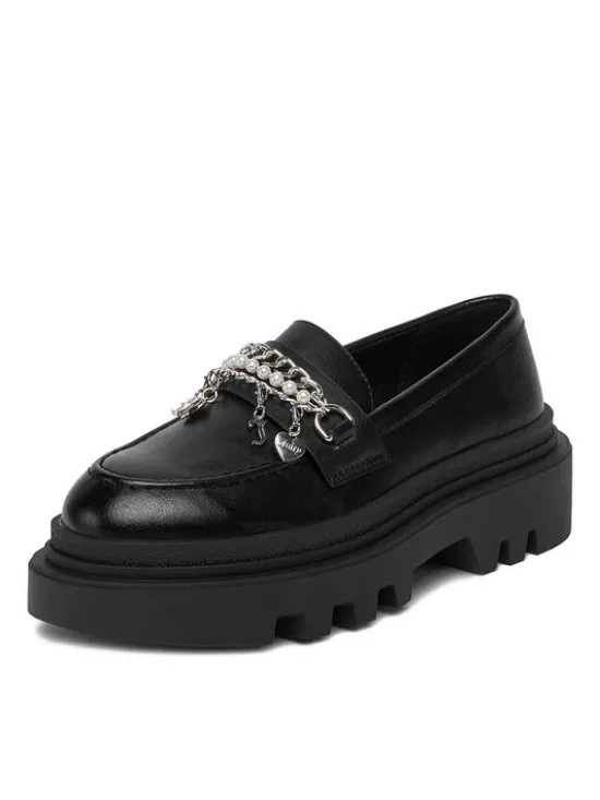 Juicy Couture Loafersy CEO-HY63020S-6A Czarny