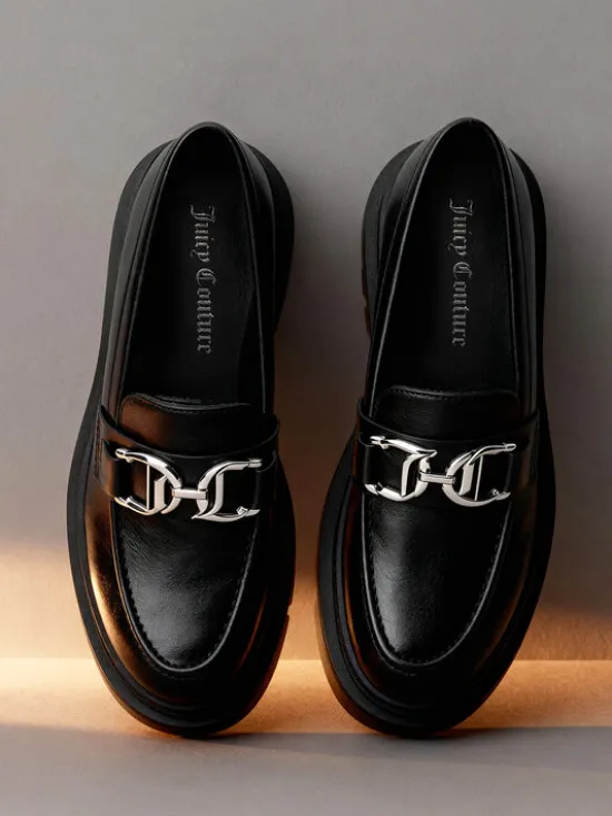 Juicy Couture Loafersy CEO-HY63020S-6 Czarny