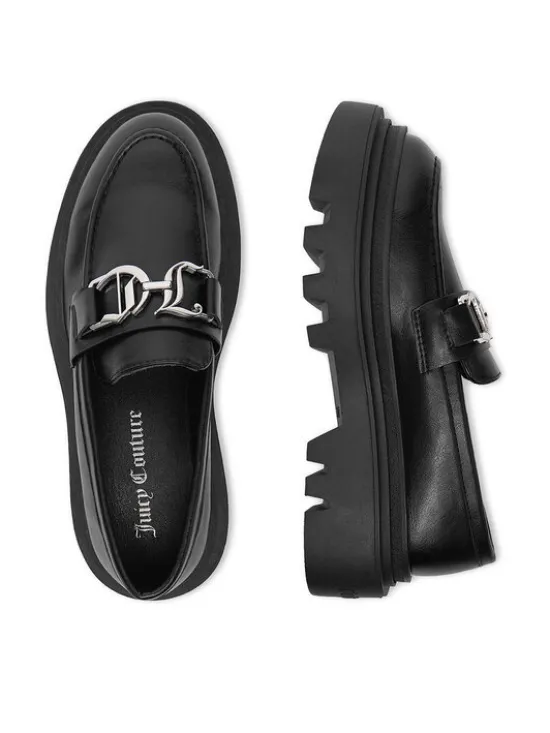 Juicy Couture Loafersy CEO-HY63020S-6 Czarny