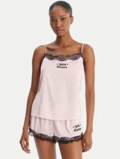 Juicy Couture Piżama JCYPJ126862 Różowy Slim Fit