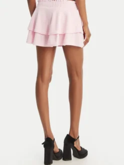 Juicy Couture Spódnica mini Smocked Terry JCGGS126006 Różowy Regular Fit