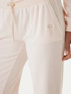Juicy Couture Spodnie dresowe Caisa JCSEBJ008G Różowy Slim Fit
