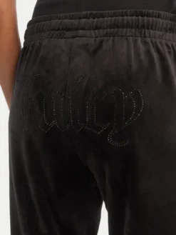 Juicy Couture Spodnie dresowe Tina JCWBJ126327 Czarny Straight Leg