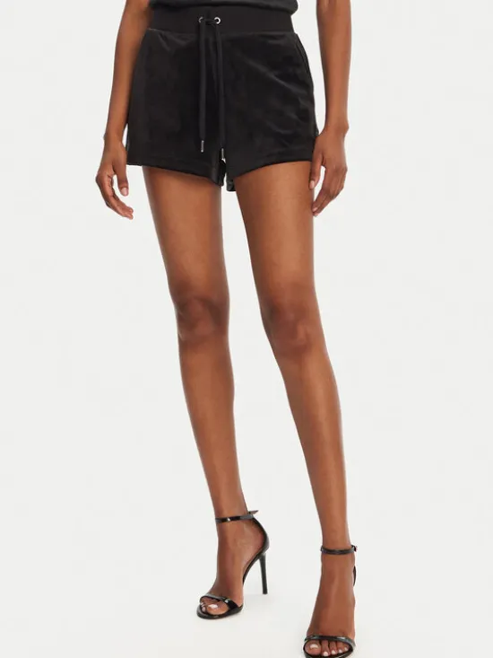 Juicy Couture Szorty sportowe Eve JCBHS224801 Czarny Regular Fit