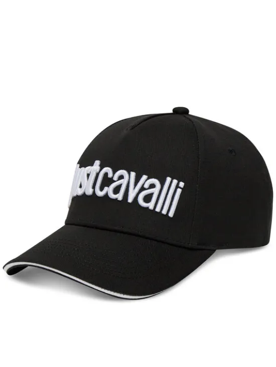 Just Cavalli Czapka z daszkiem 78RAZK30 ZG192 Czarny