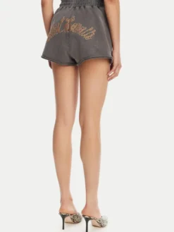 Just Cavalli Szorty sportowe 78PADE10 Czarny Loose Fit