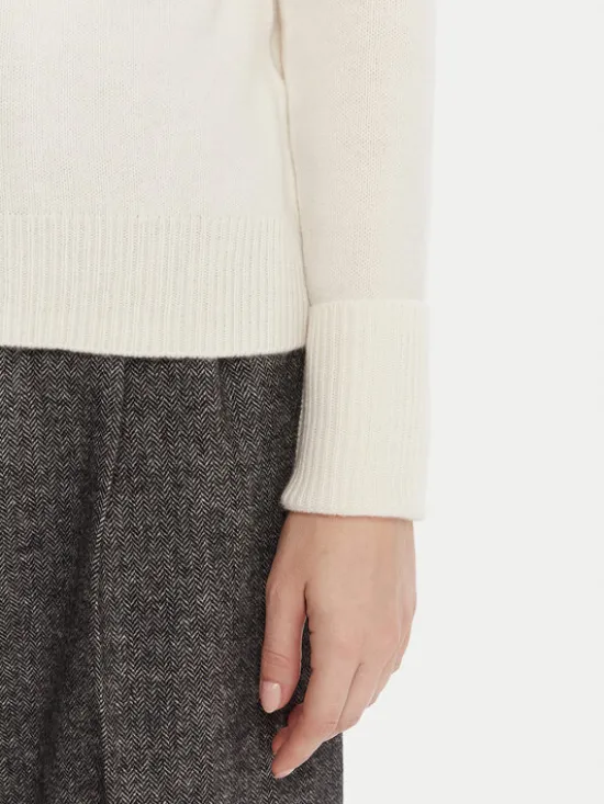 KAOS Sweter RI1KT022 Écru Regular Fit