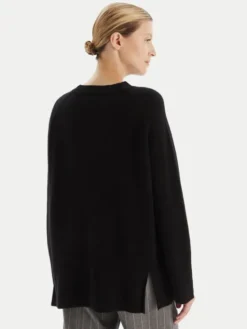 KAOS Sweter RI1KT003 Czarny Regular Fit