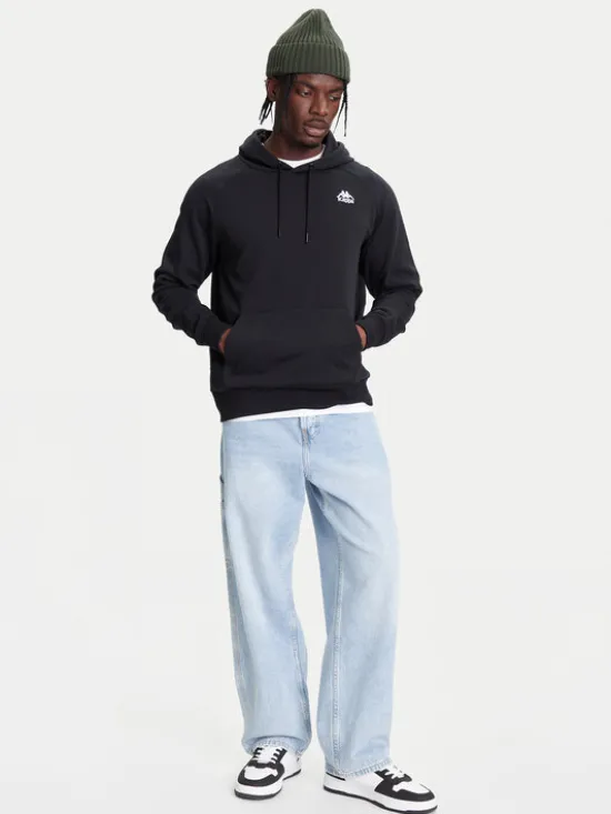 Kappa Bluza Authentic 321W7GW Czarny Regular Fit