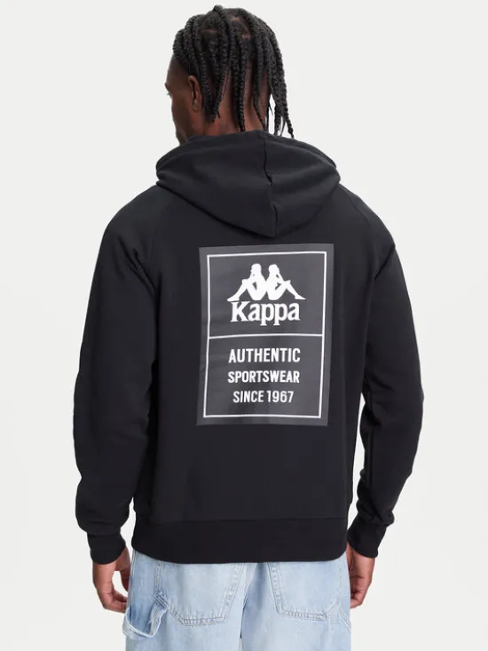 Kappa Bluza Authentic 321W7GW Czarny Regular Fit