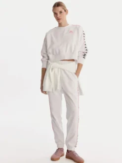 Kappa Bluza Banda Marbella 351S2HW Biały Oversize