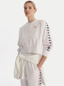 Kappa Bluza Banda Marbella 351S2HW Biały Oversize