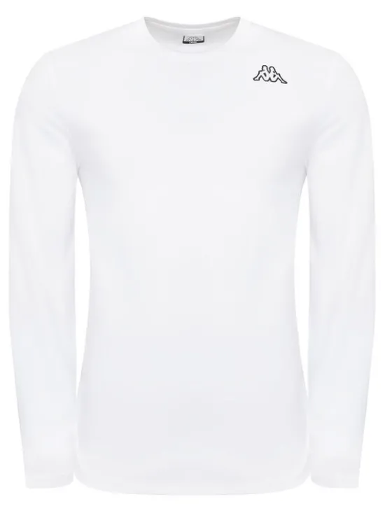 Kappa Komplet longsleeve Logo Saro 37216LW Biały Regular Fit