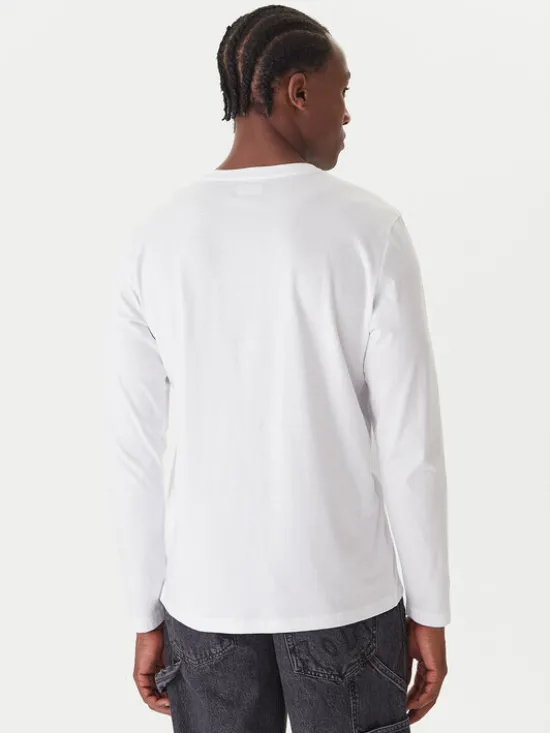 Kappa Komplet longsleeve Logo Saro 37216LW Biały Regular Fit