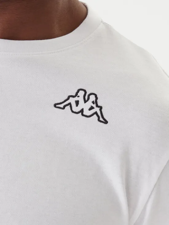Kappa Komplet longsleeve Logo Saro 37216LW Biały Regular Fit