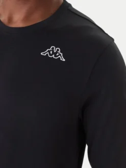 Kappa Komplet longsleeve Logo Saro 37216LW Czarny Regular Fit