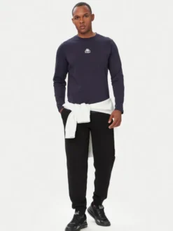 Kappa Longsleeve 382J2RW Granatowy Regular Fit