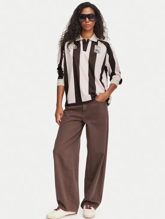 Kappa Polo 311U77W Różowy Oversize