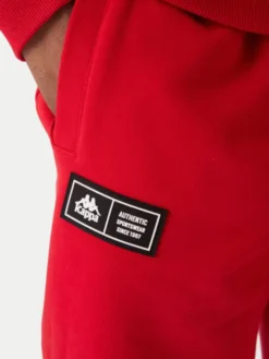 Kappa Spodnie dresowe Olmos 311M2TW Czerwony Regular Fit