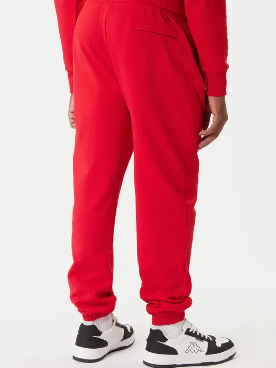 Kappa Spodnie dresowe Olmos 311M2TW Czerwony Regular Fit