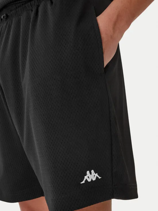 Kappa Szorty sportowe Authentic Sumit 342286W Czarny Regular Fit