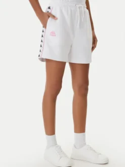 Kappa Szorty sportowe Banda Ivissa 361R6NW Biały Regular Fit