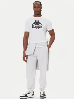 Kappa T-Shirt Authentic 361N6QW Biały Regular Fit