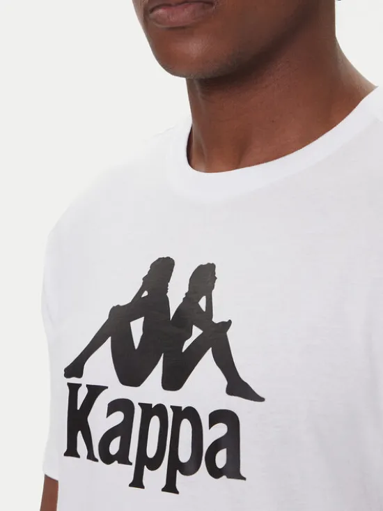 Kappa T-Shirt Authentic 361N6QW Biały Regular Fit