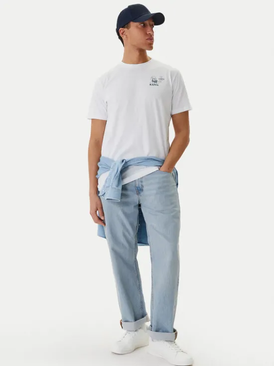 Kappa T-Shirt Ichico 37276JW Biały Regular Fit