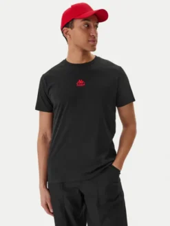 Kappa T-Shirt 382J2QW Czarny Regular Fit