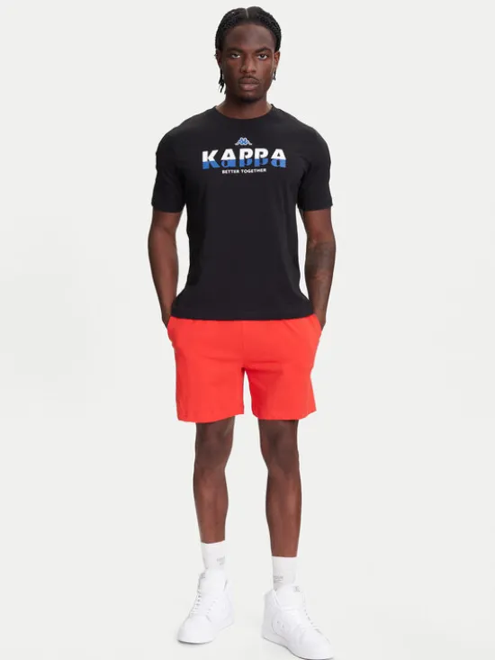 Kappa T-Shirt 351U8KW 005 Czarny Regular Fit