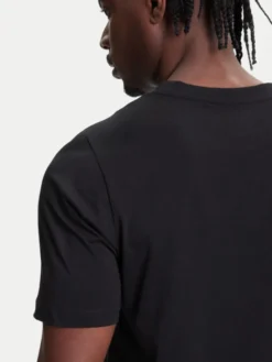 Kappa T-Shirt 351U8KW 005 Czarny Regular Fit