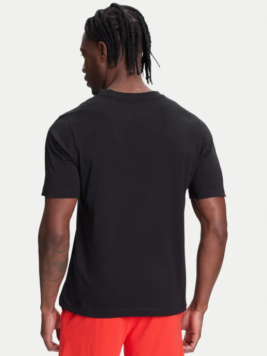 Kappa T-Shirt 351U8KW 005 Czarny Regular Fit