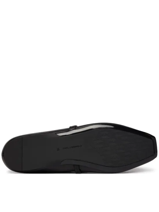 KARL LAGERFELD Baleriny Konnie KL40196 Czarny