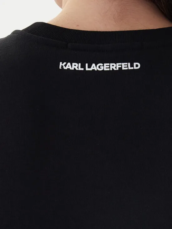 KARL LAGERFELD Bluza B1W20031 Czarny Regular Fit