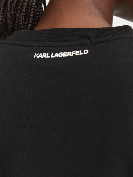KARL LAGERFELD Bluza B3W20049 Czarny Regular Fit